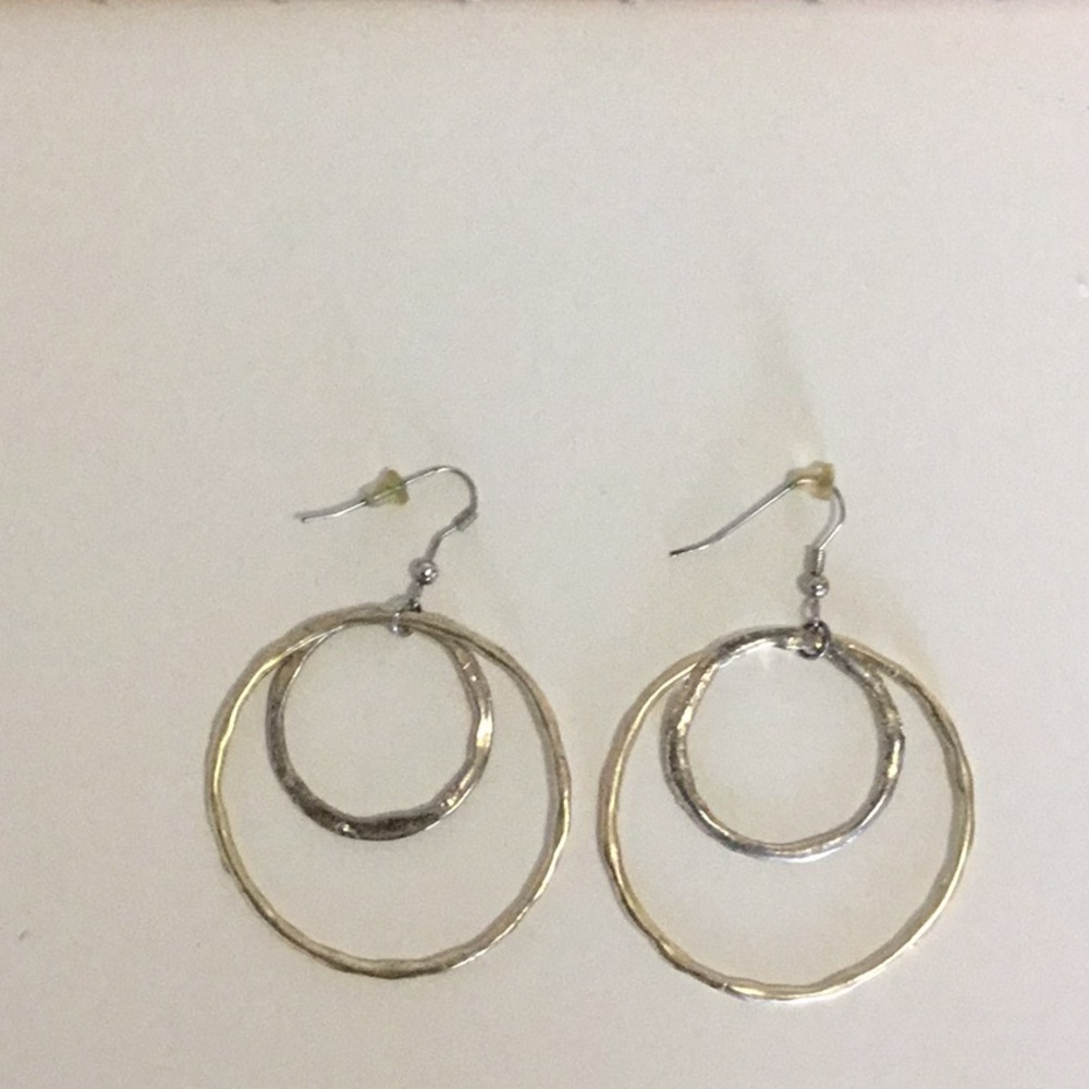 Earrings with double hoops